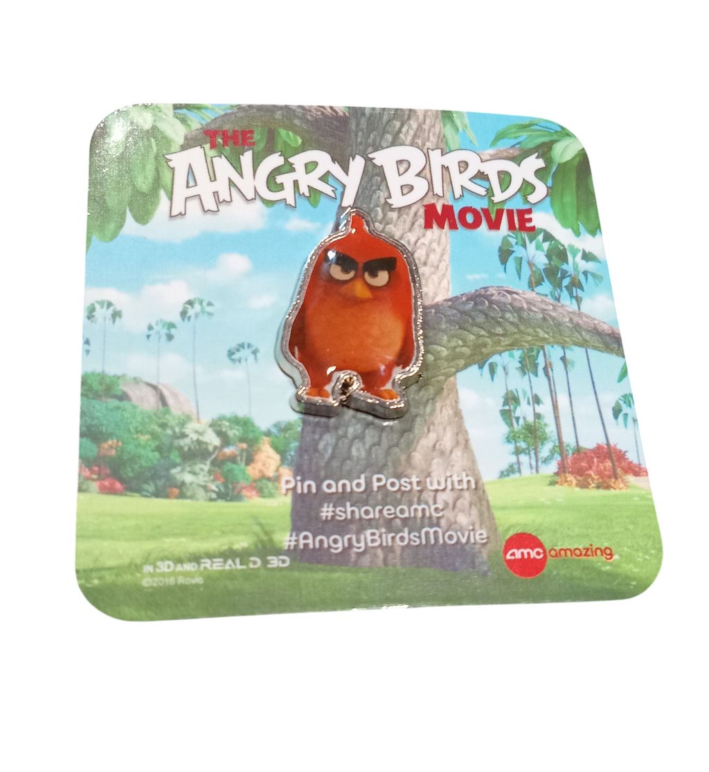 The Angry Birds Movie Red J. Bird AMC Promotion Enamel Pin - DT