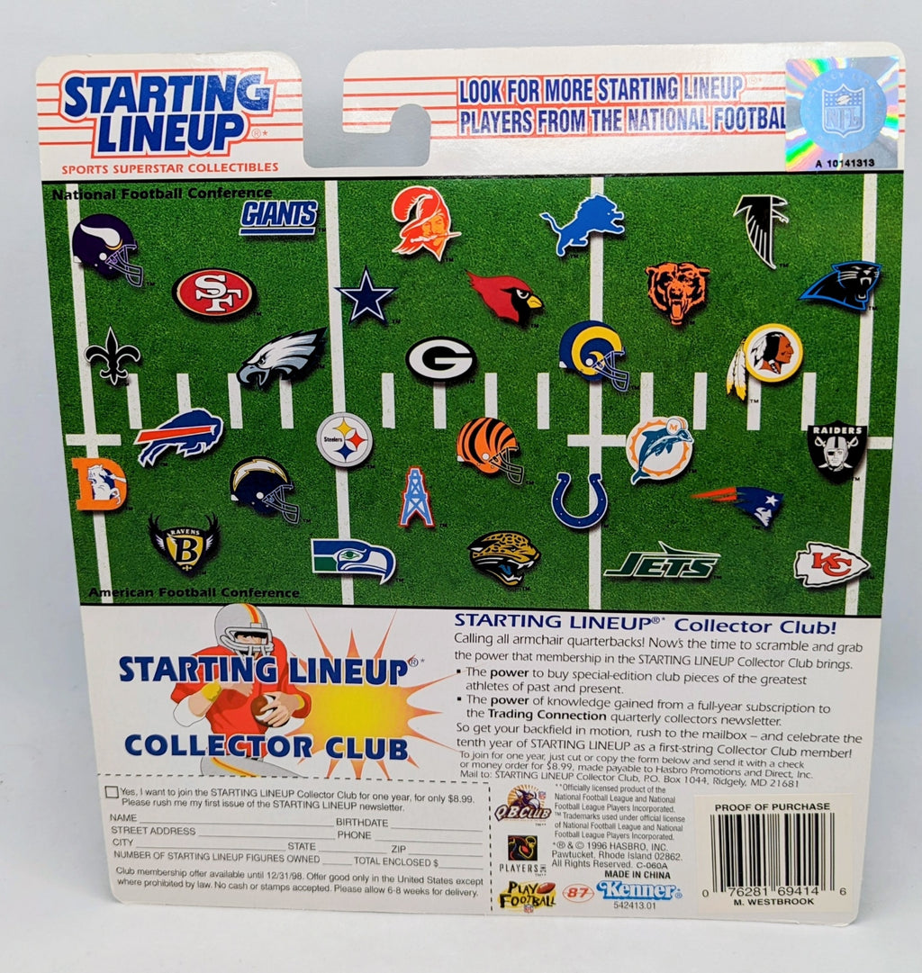 1997 Starting Lineup Michael Westbrook Washington Redskins Football Figure image 3