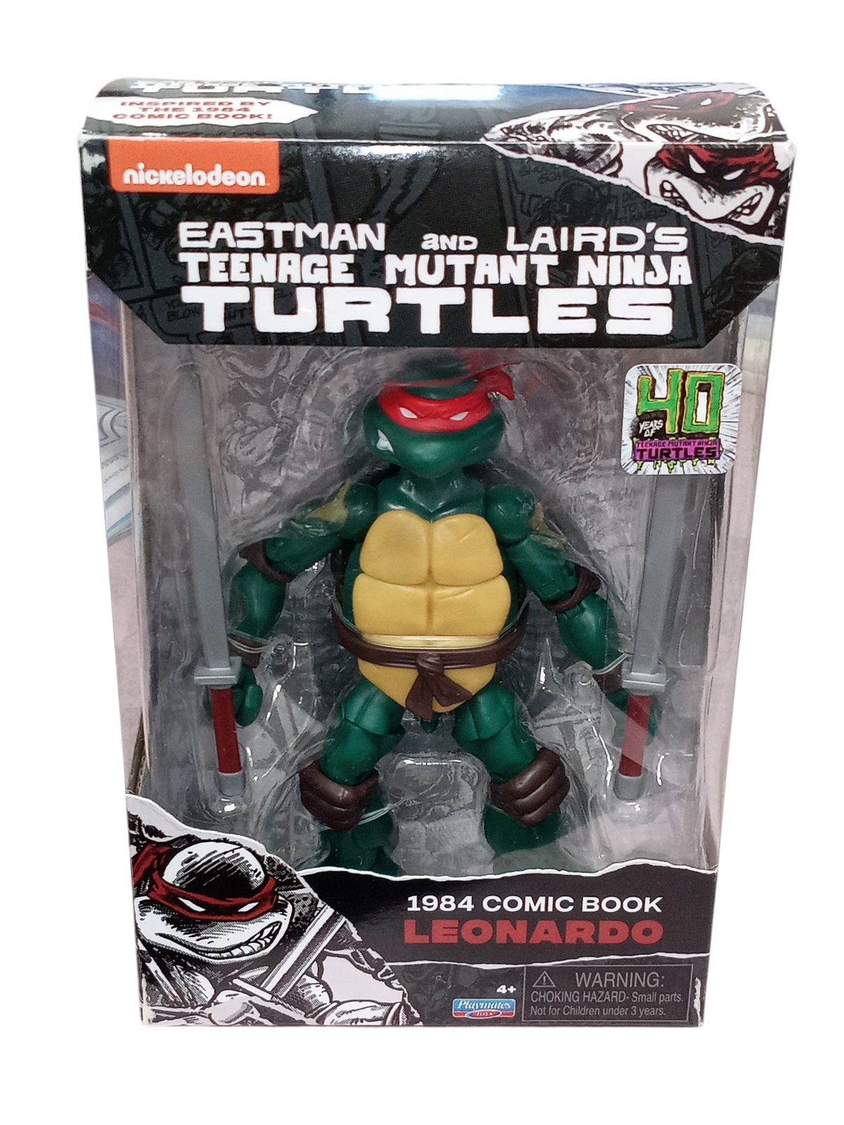 Playmates TMNT 40th Anniversary Comic Book Series Leonardo Action Figure