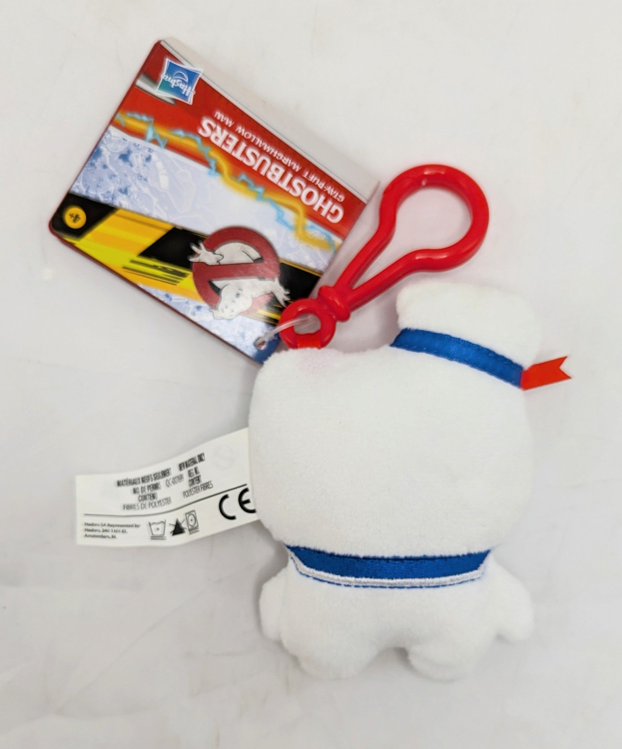 2020 Hasbro Ghostbusters Stay-Puft Marshmallow Man Plush Bag Clip 5 inch image 2