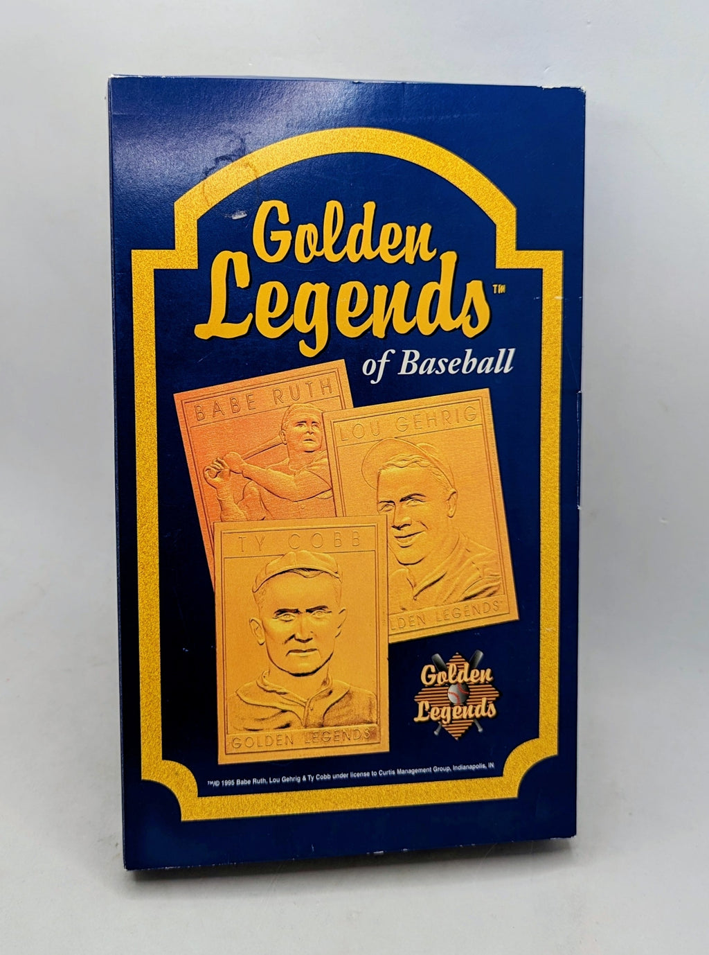 1995 Golden Legends Of Baseball Lou Gehrig 22k Gold Foil Card w/ Box COA image 2
