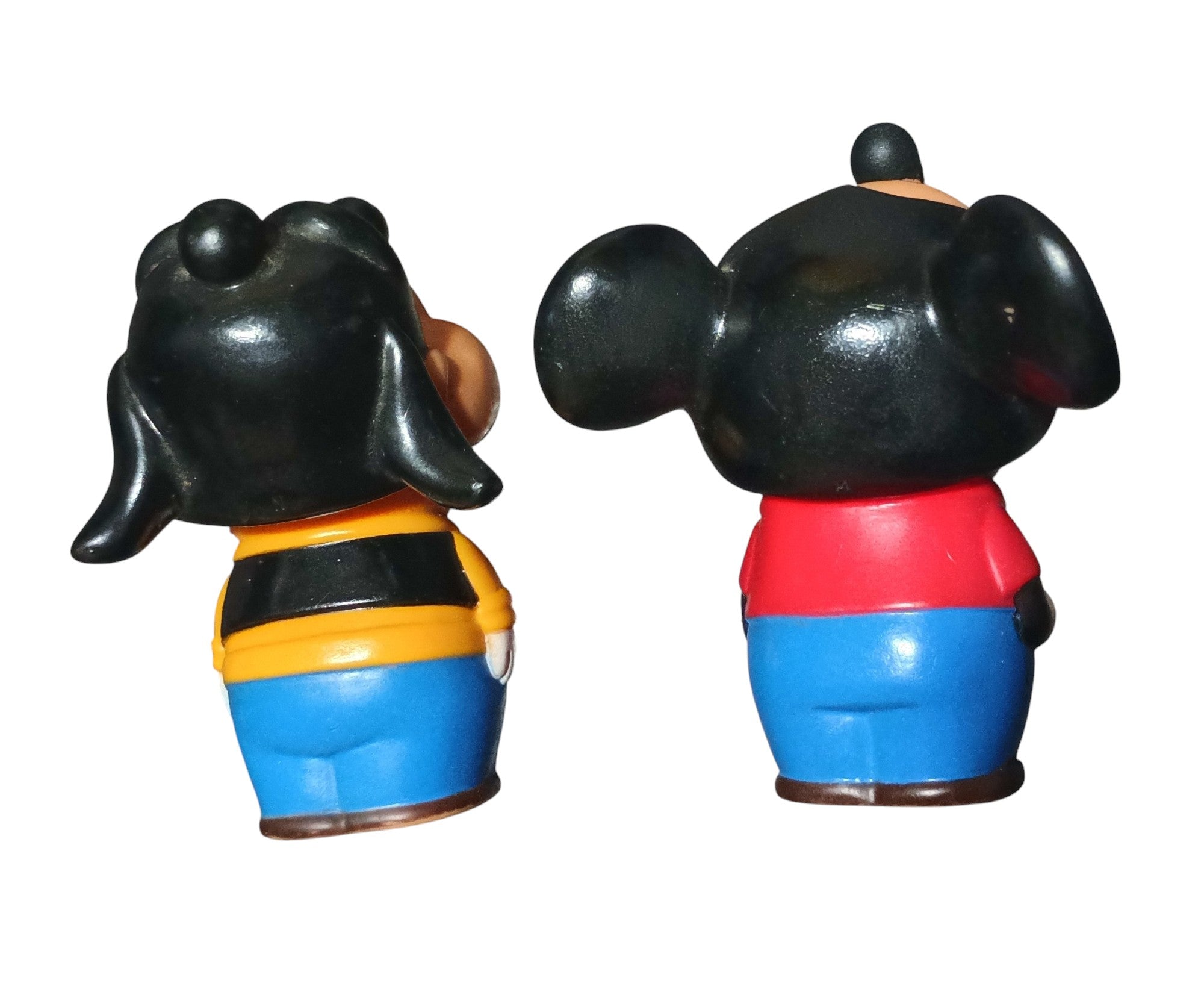 Vintage Ideal Walt Disney Mickey Mouse Goofy Lil Yakkers Squeeze Figures Toy image 2