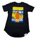 Diamond Supply Co 1936 Stockholm Sweden Poster Graphic Black T-Shirt Medium