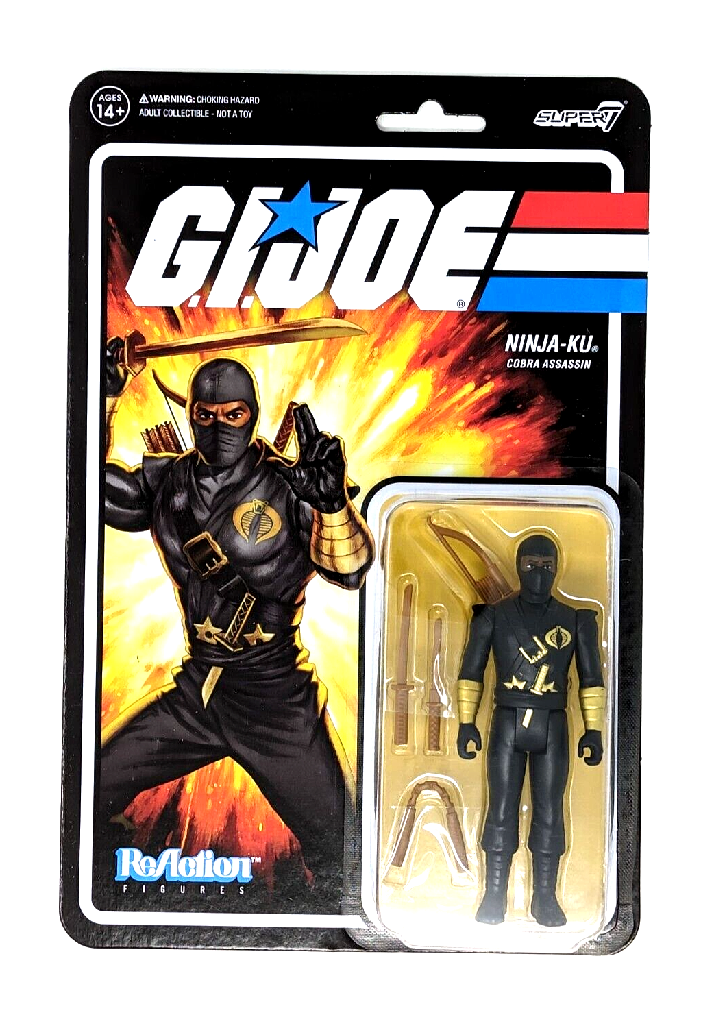 Exclusive Super 7 G.I. Joe ReAction Figures Ninja-Ku Action Figure