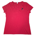 District Pendleton Whisky Let'er Buck Red Double Sided V Neck T-Shirt Large