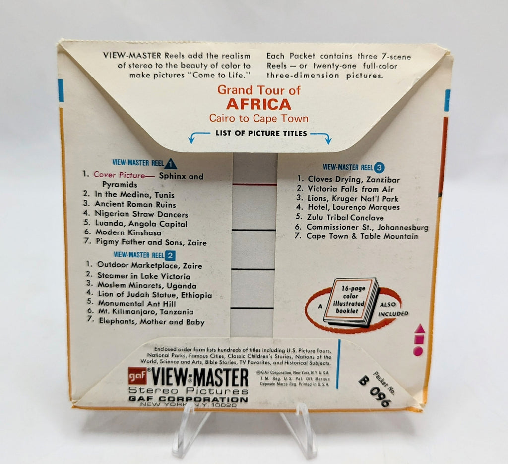 Vintage View-Master Grand Tour Of Africa 3 Reel Pack image 5