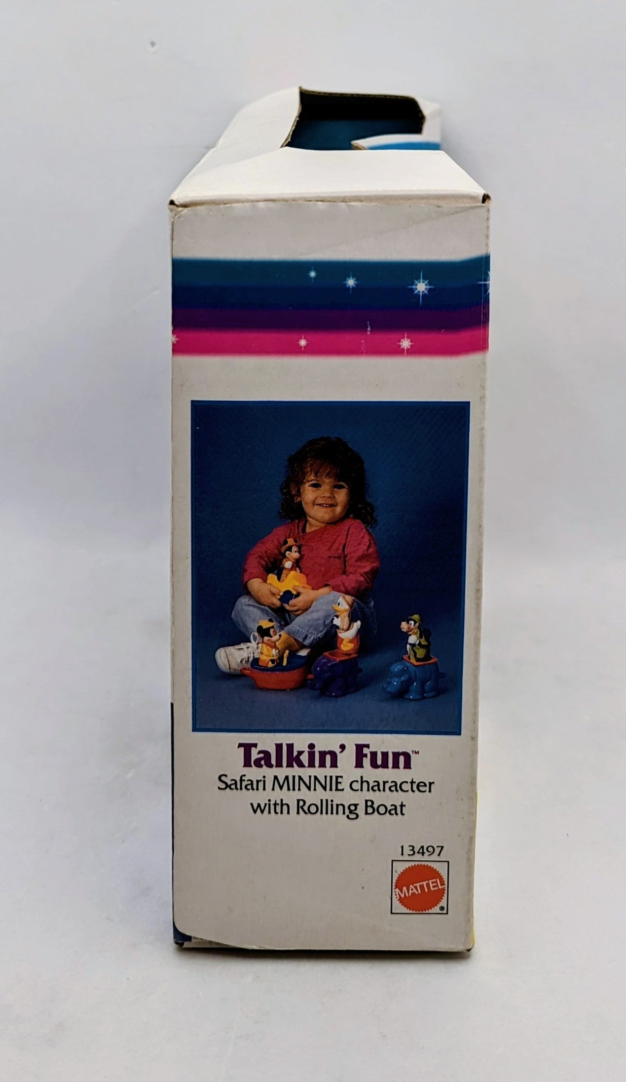 1995 Mattel Talkin Fun Safari Minnie Mouse With Rolling Boat image 5