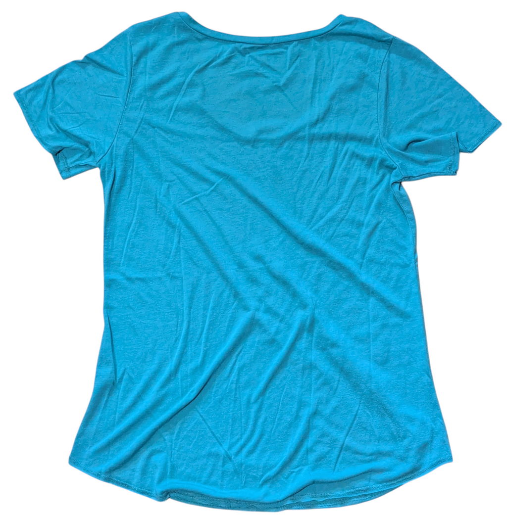 Volcom Liberation Designed By Us French Womens Light Blue T-Shirt Medium image 2