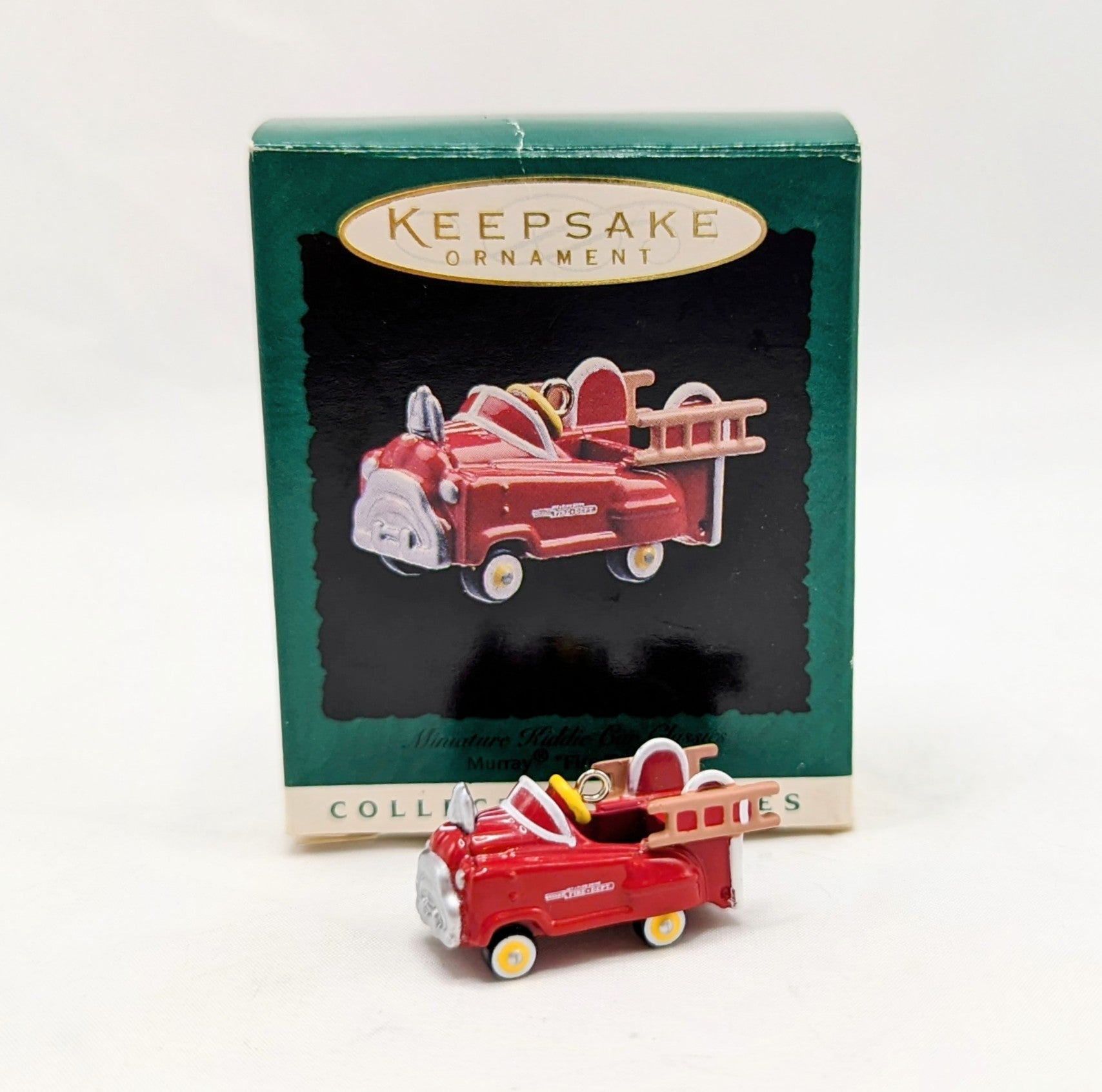 1996 Hallmark Keepsake Miniature Murray Fire Truck Ornament image 2