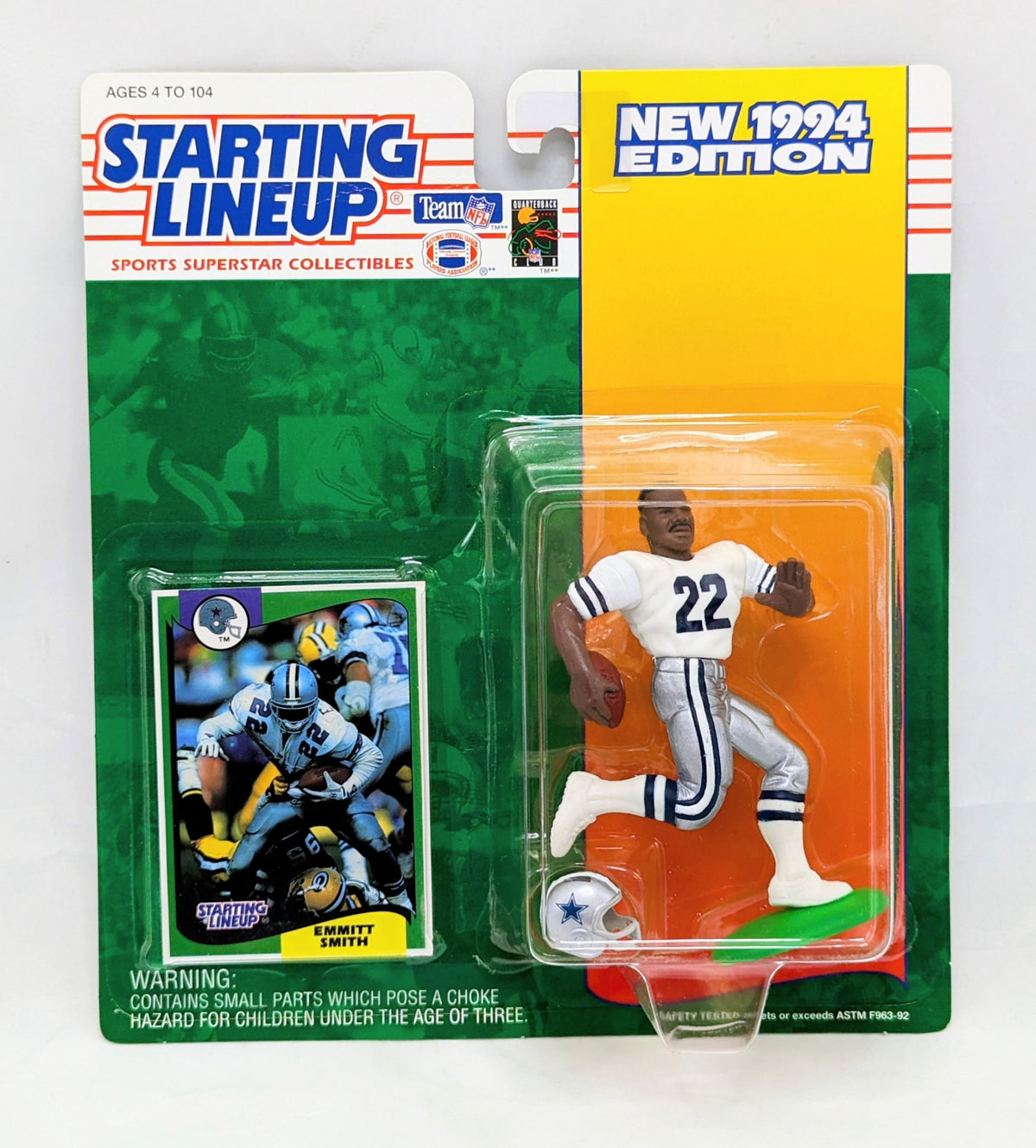 1994 Starting Lineup Emmitt Smith Dallas Cowboys Football Figure