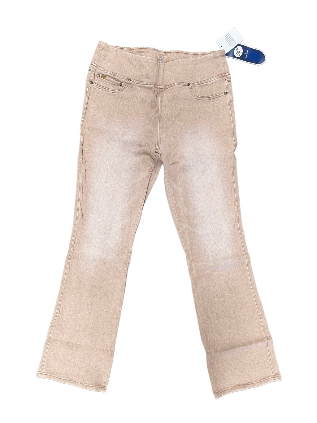 DG2 by Diane Gilman Camel Bootcut Distressed Pants Size Large Style 393085