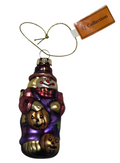 TJ Collection Halloween Scarecrow with Pumpkin Blown Glass Ornament