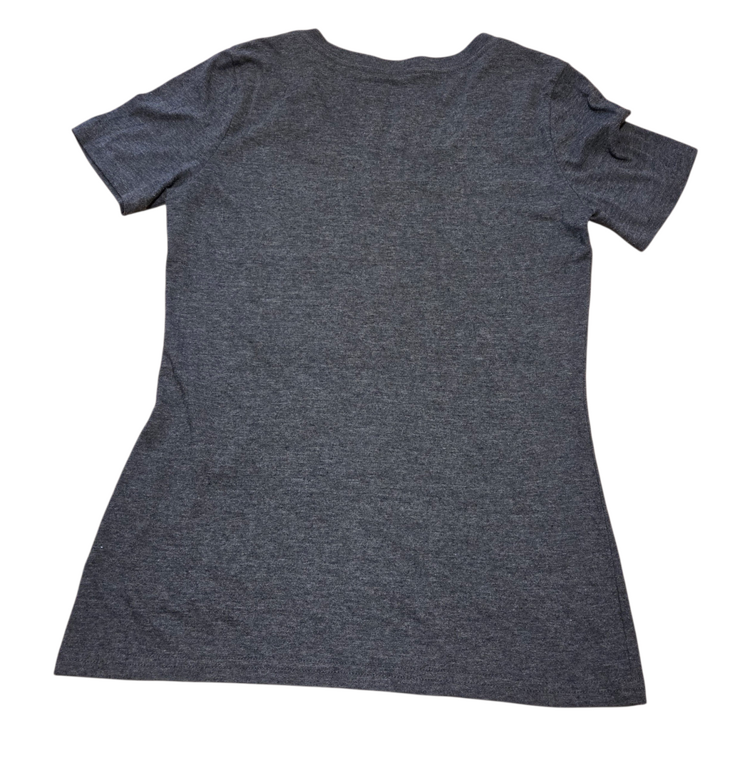 Dallas Cowboys Authentic Gray V-Neck Logo Star Football Womens Medium T-Shirt image 2
