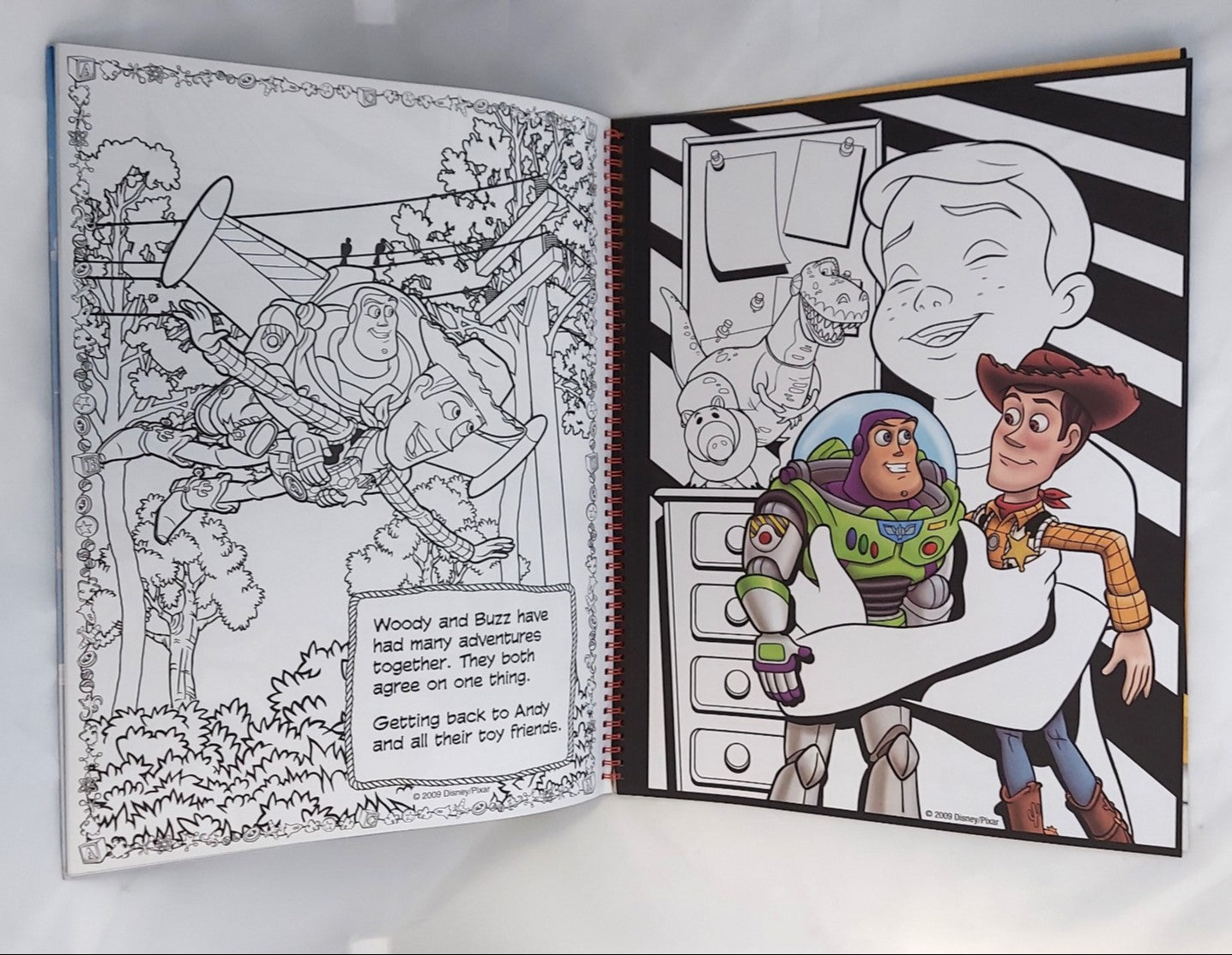2009 Chance Toy Story ImageArt Storybook To Color 17x13 Inches image 4