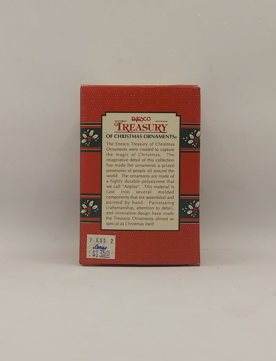 1992 Enesco Treasury Hoppy Holidays Christmas Ornament image 2