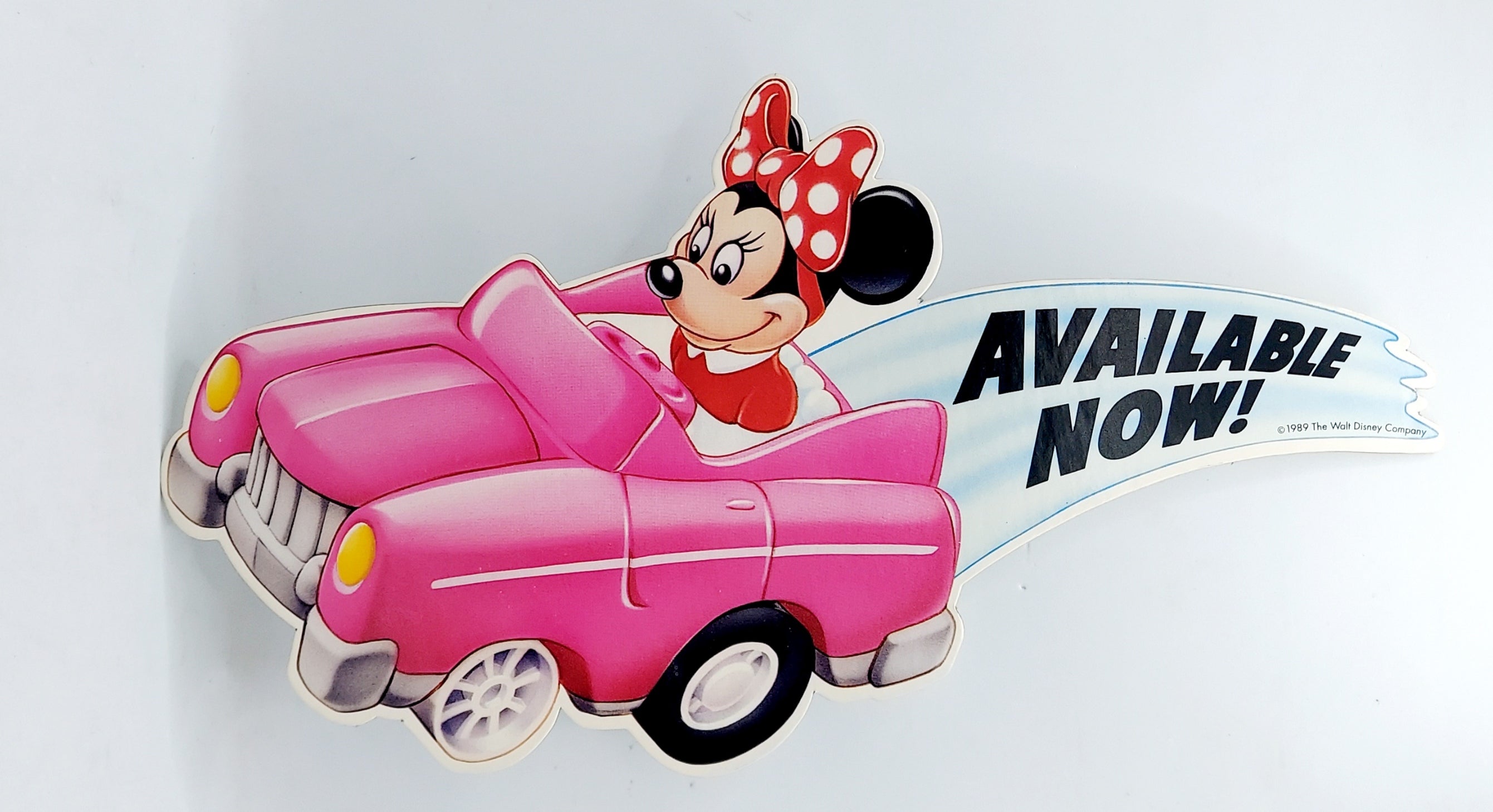 1989 McDonald's Disney's Mickey's Birthday Land Race Cars Minnie Display