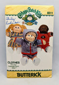 1984 Butterick 6511 Cabbage Patch Kids Clothes Pattern Shirt Shorts Jacket Dress