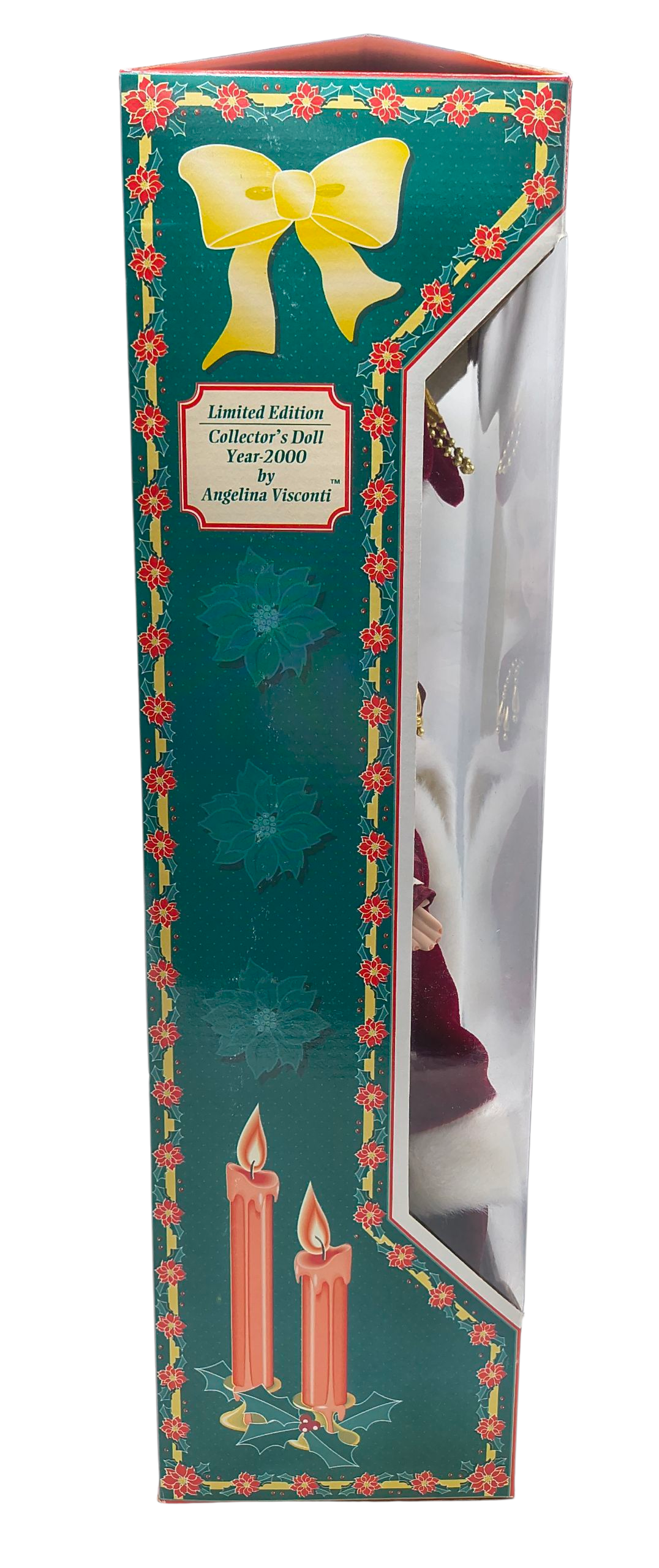 2000 Angelina Visconti Angelina Collection Holiday Red Velvet 16" Porcelain Doll image 3