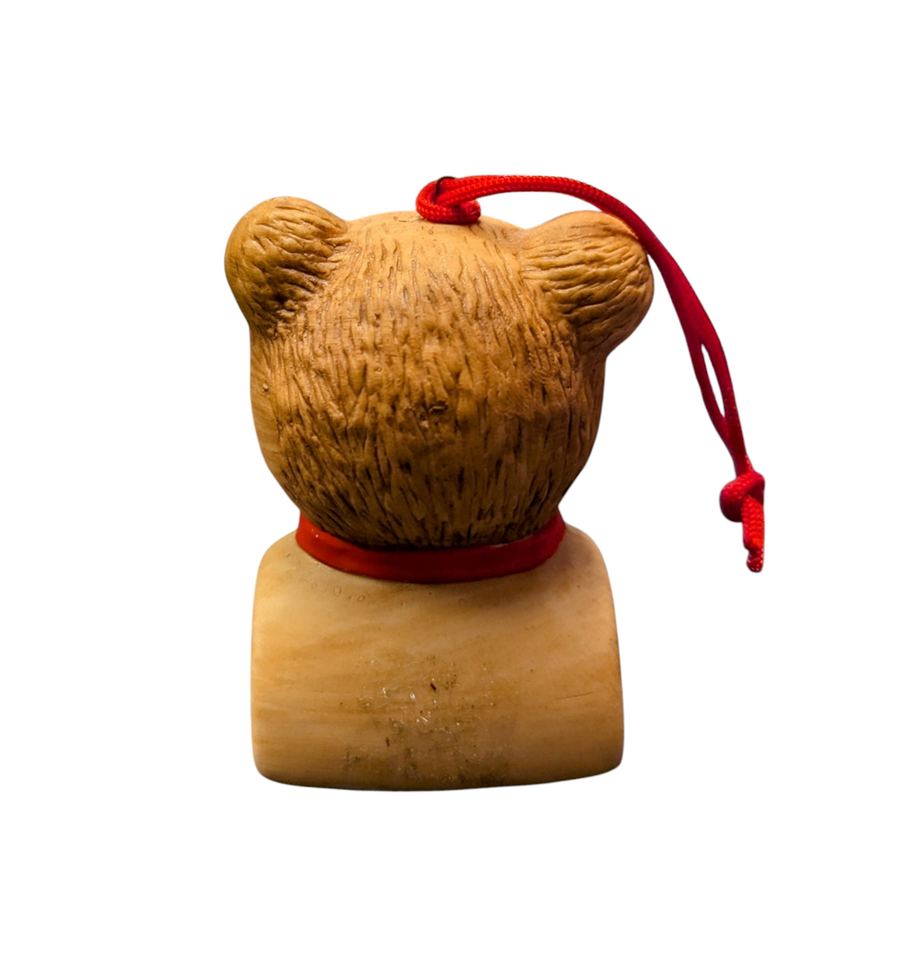 1983 Department 56 Ceramic Ted D. Bear Ornament image 2