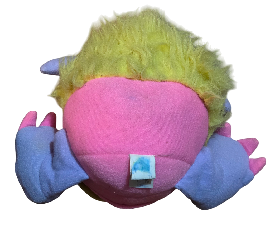 1986 Matchbox Grumples Razzcale Toy Pink Purple Rasberry Blowing Plush image 2