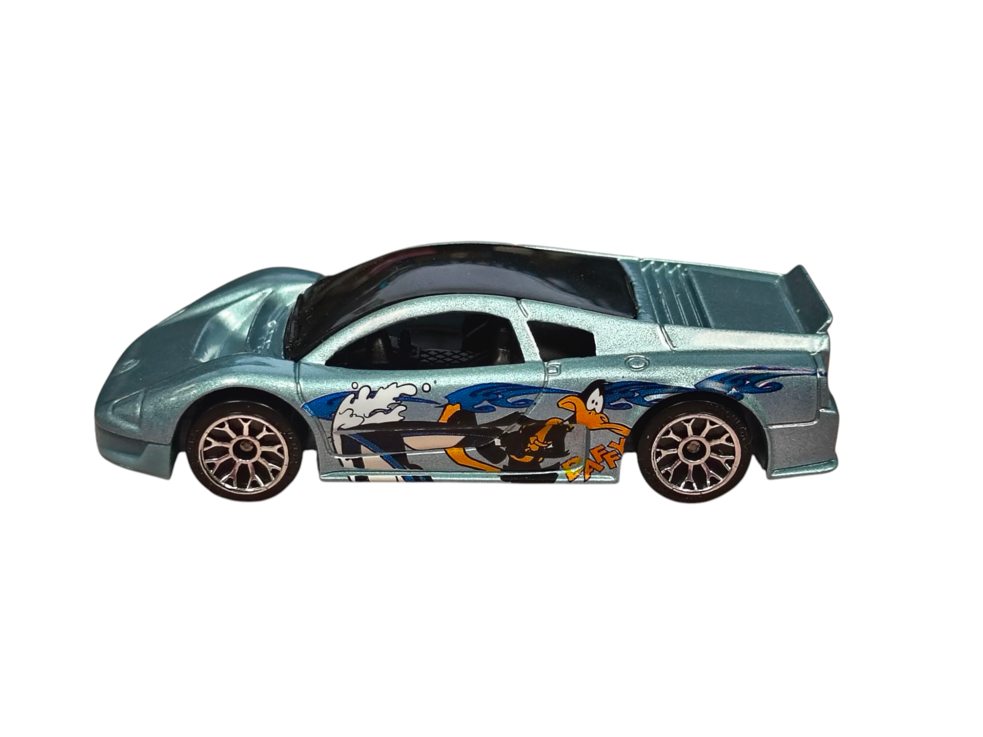 2003 Matchbox Looney Tunes Daffy Duck Blue Volkswagen AG Daffy Duck 1:64 image 2