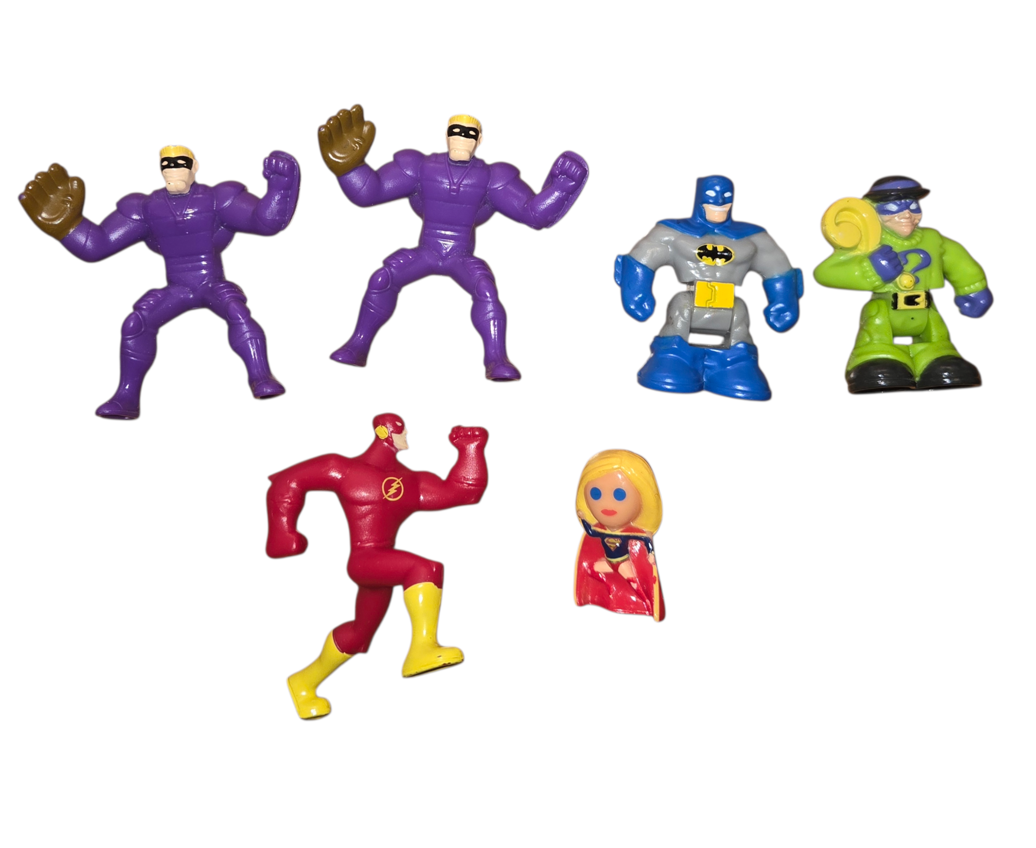 DC Comics Lot Mini Sportsmaster, Batman, Riddler, The Flash & Supergirl Figures