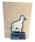 1950s Impko Press Kal L'il Abner Dogpatchh USA The Shmoo Vinyl Sticker