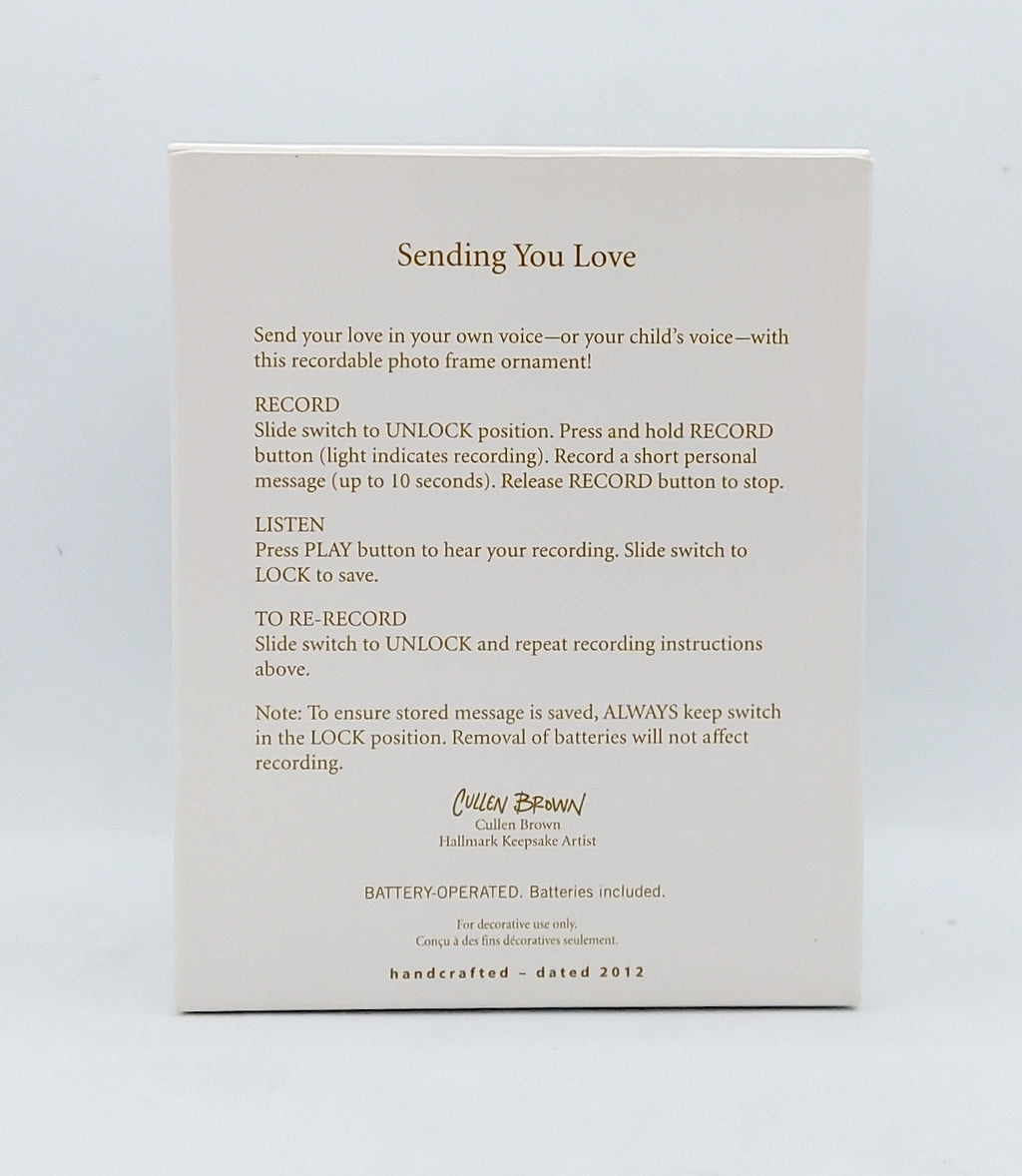 2012 Hallmark Keepsakes Sending You Love Ornament image 2