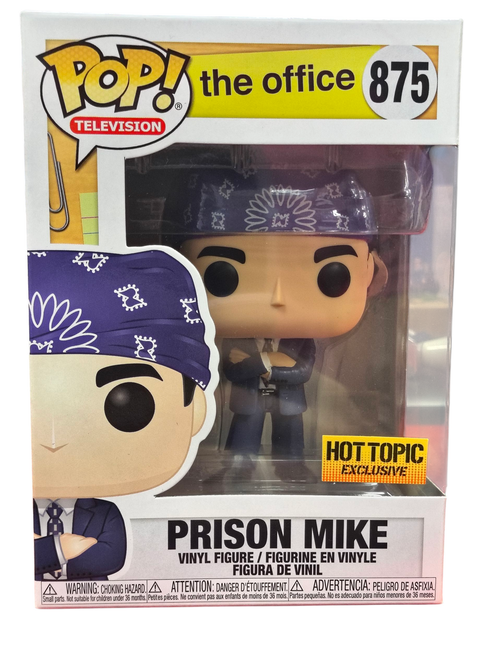 Funko Pop The Office Prison Mike 875 Hot Topic Exclusive - SC