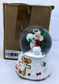 Roman Charming Tails Snowy Fun for Everyone Musical Glitterdome 132111
