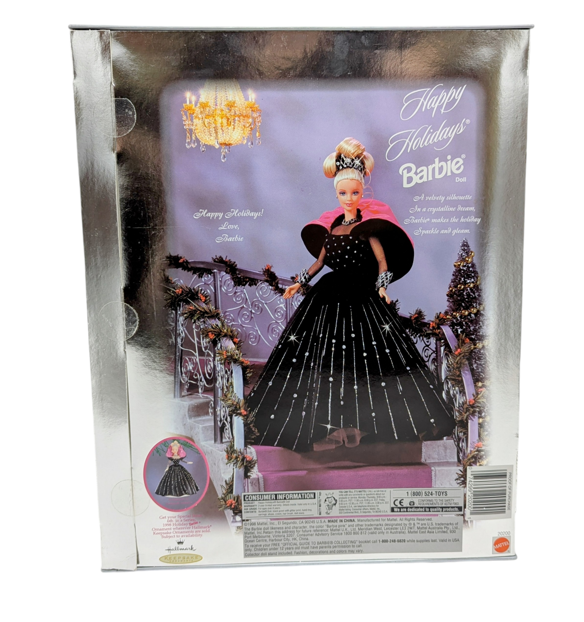 1998 Mattel Barbie Special Edition Happy Holidays Doll 20200 image 2