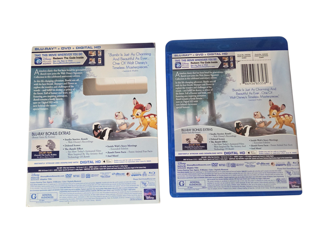 Disney Bambi Anniversary Edition Signature Collection Blu-ray Only image 3