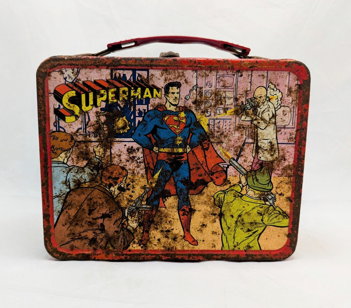 1967 National Periodical Publications Superman Metal Lunchbox & Thermos image 3
