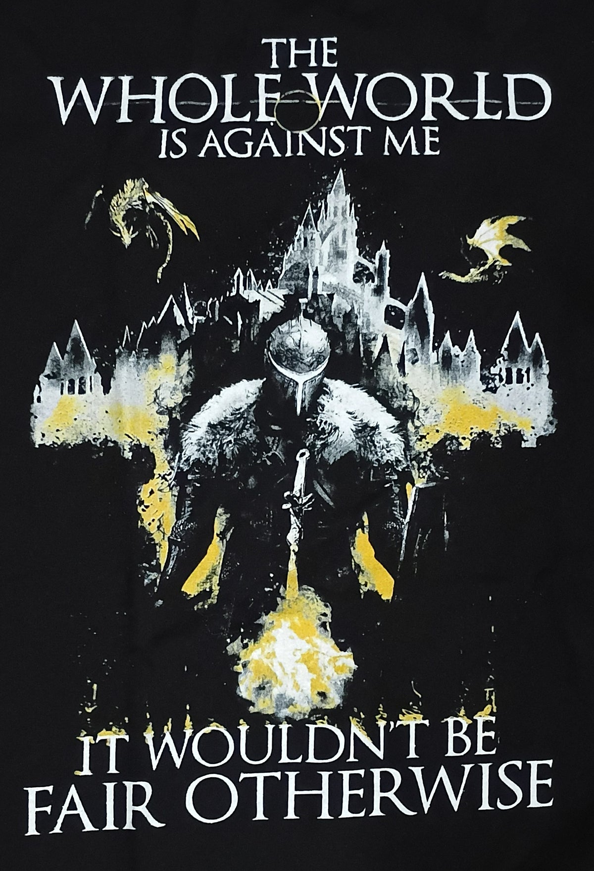 Dark Souls The Whole World Is Against Me T-Shirt Size 2XL image 3
