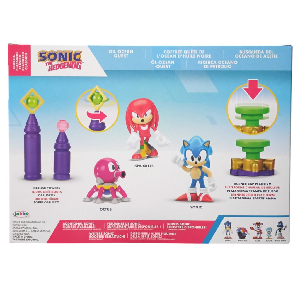 Jakks Sonic the Hedgehog Oil Ocean Quest Sonic, Knuckles Playset image 2
