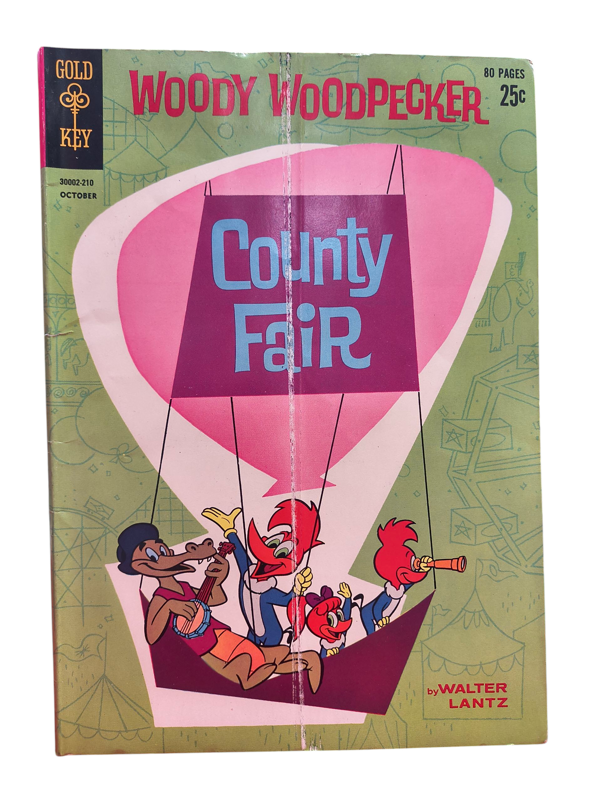 1962 Gold Key Walter Lantz Woody Woodpecker #73 County Fair 30002-210 Comic