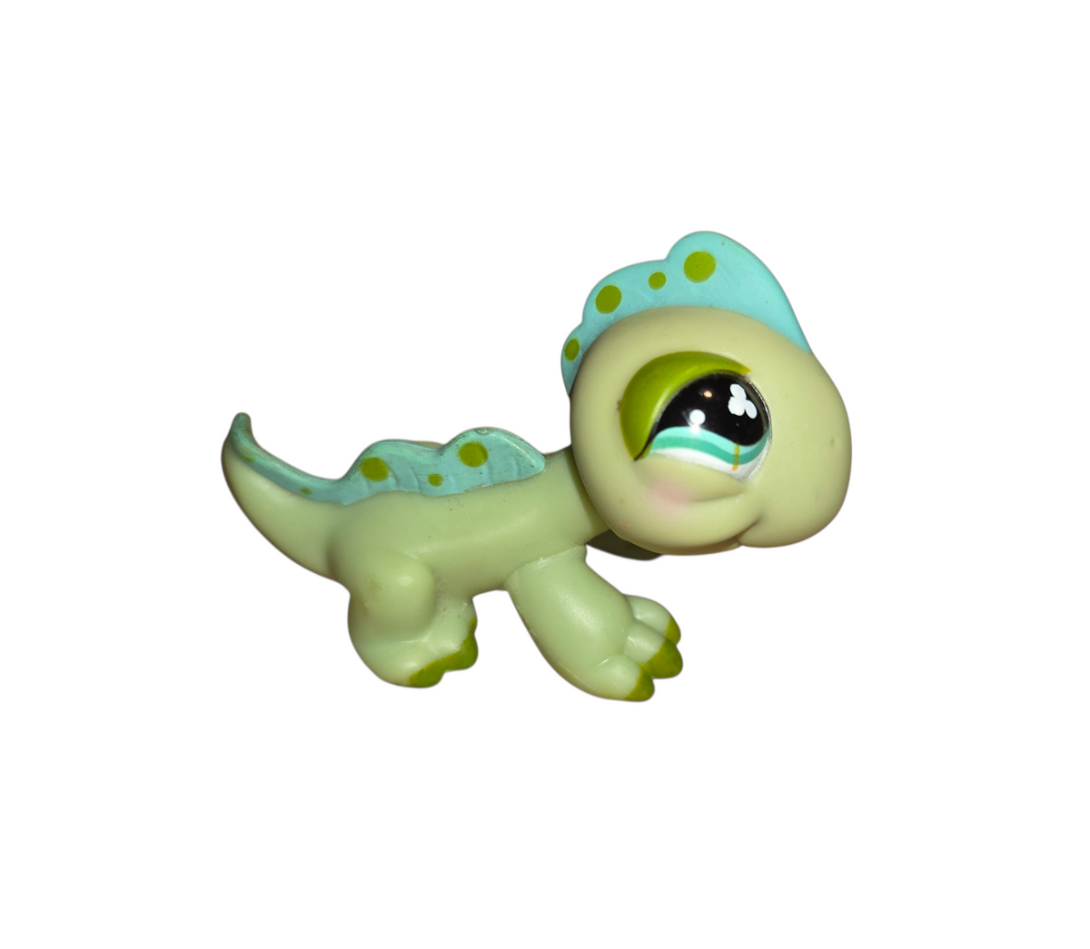2008 Hasbro Littlest Pet Shop #499 Iguana Lizard with Blue Eyes