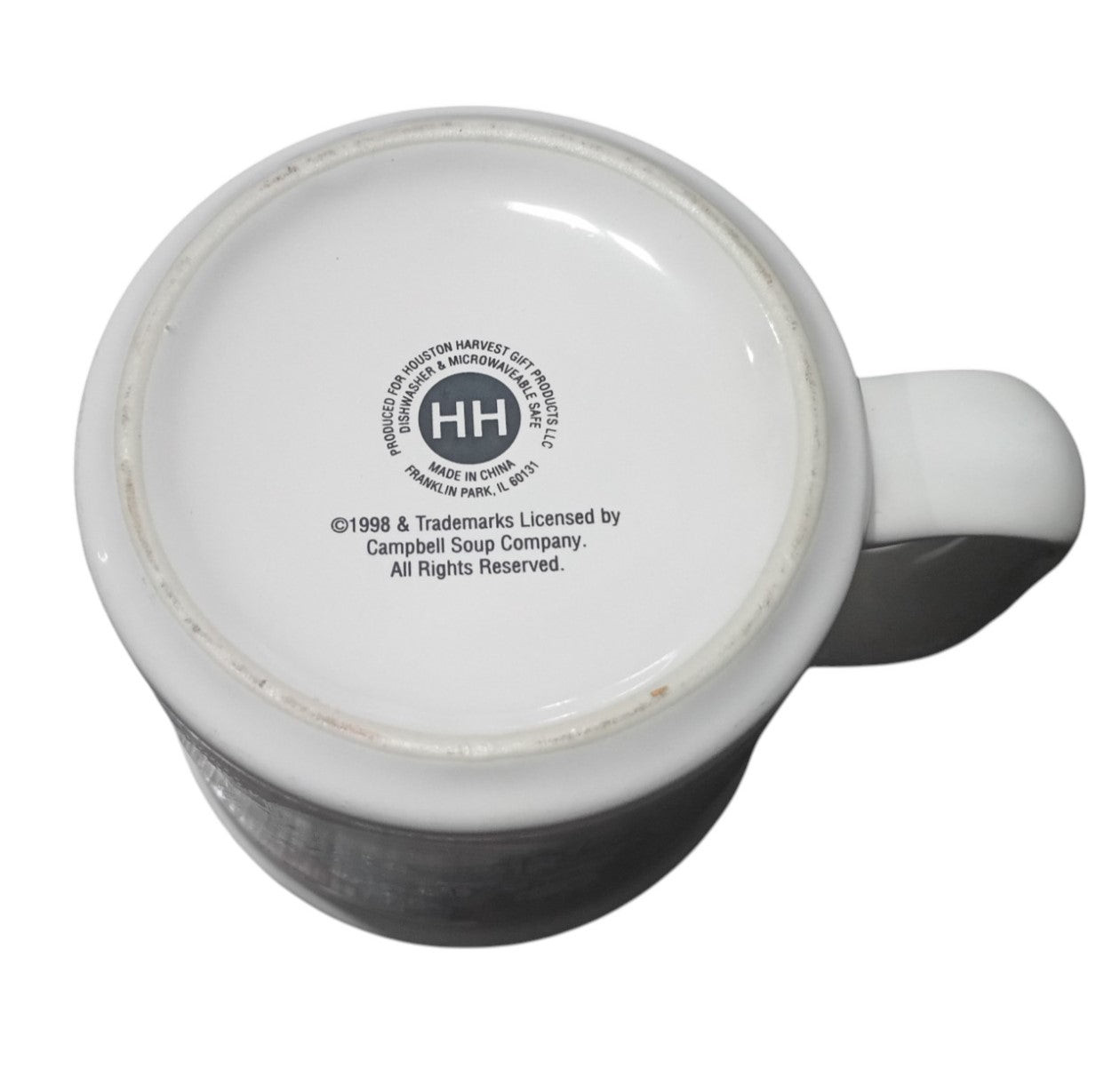 1998 Houston Harvest Handled Campbells Ceramic Soup Mug Bowl image 3