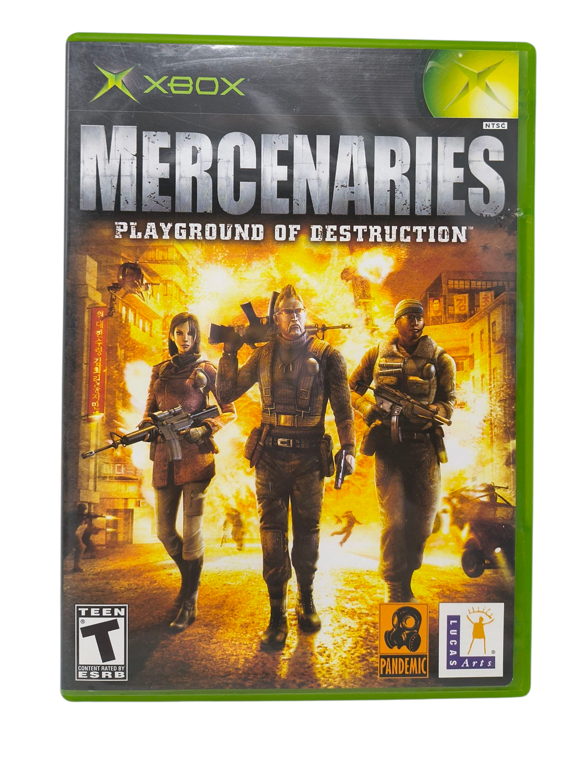 2005 Lucas Microsoft Xbox Mercenaries: Playground of Destruction Complete CIB