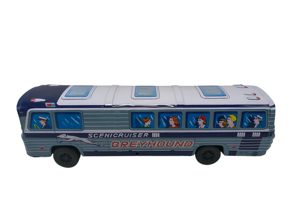 Vintage Kyowa Toy Japan 1198 GM Tinplate Greyhound Scenicruiser image 7
