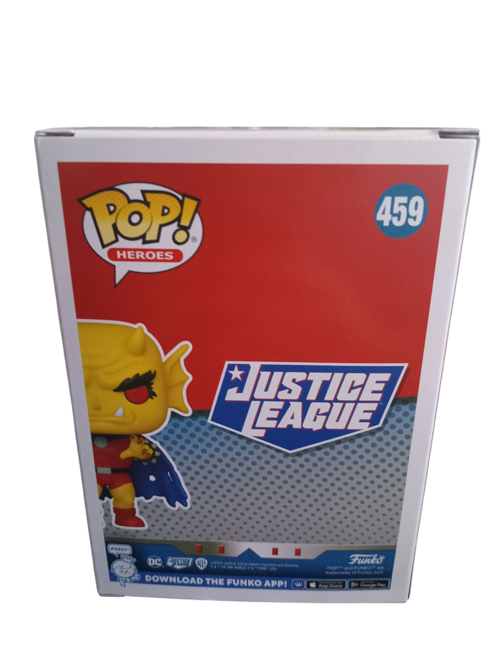 Funko Pop Justice League Etrigan The Demon 459 Black Light Chase Previews PX image 2