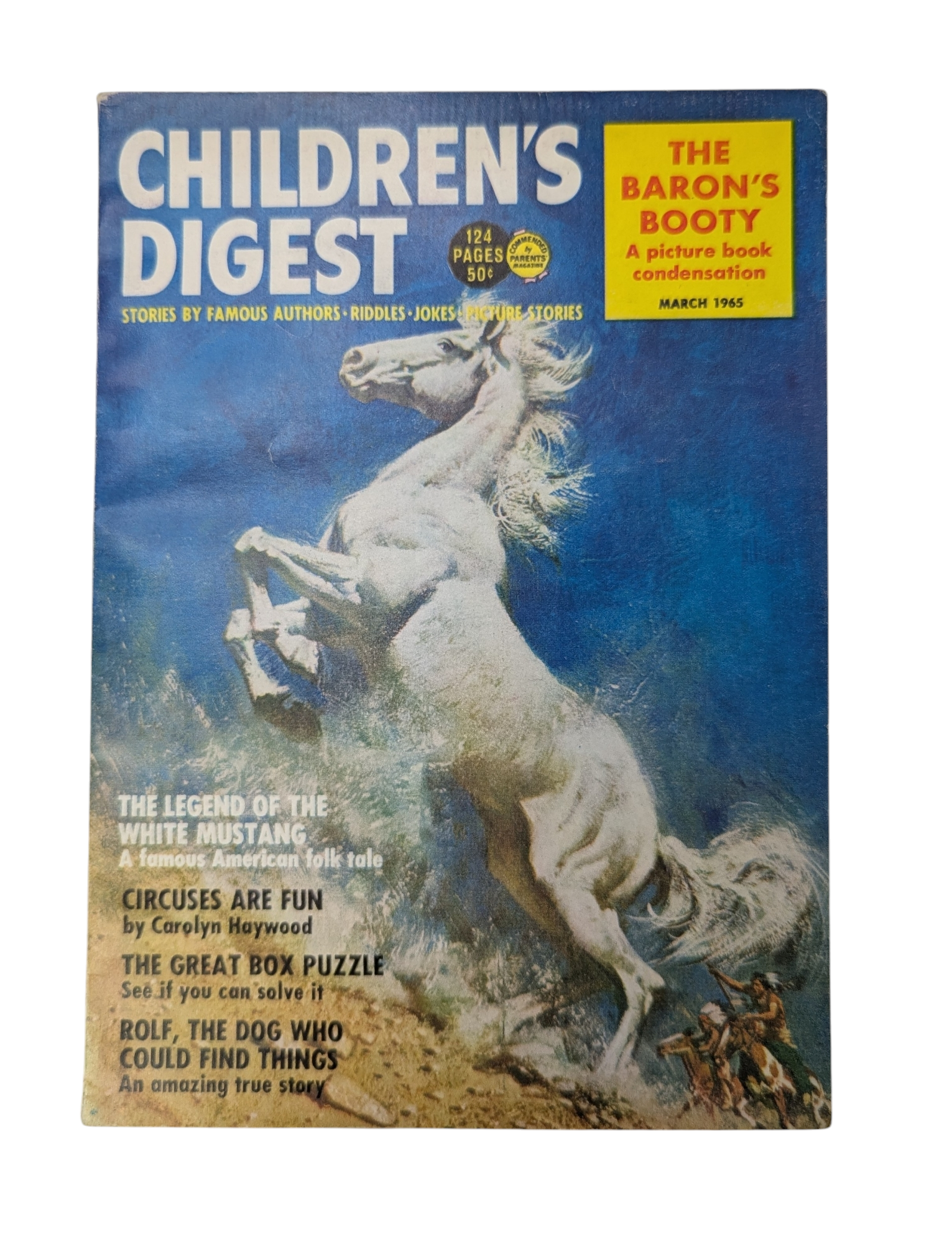 1965 Children's Digest The Legend Of The White Mustang & Other Stories