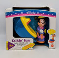 1995 Mattel Talkin Fun Safari Minnie Mouse With Rolling Boat