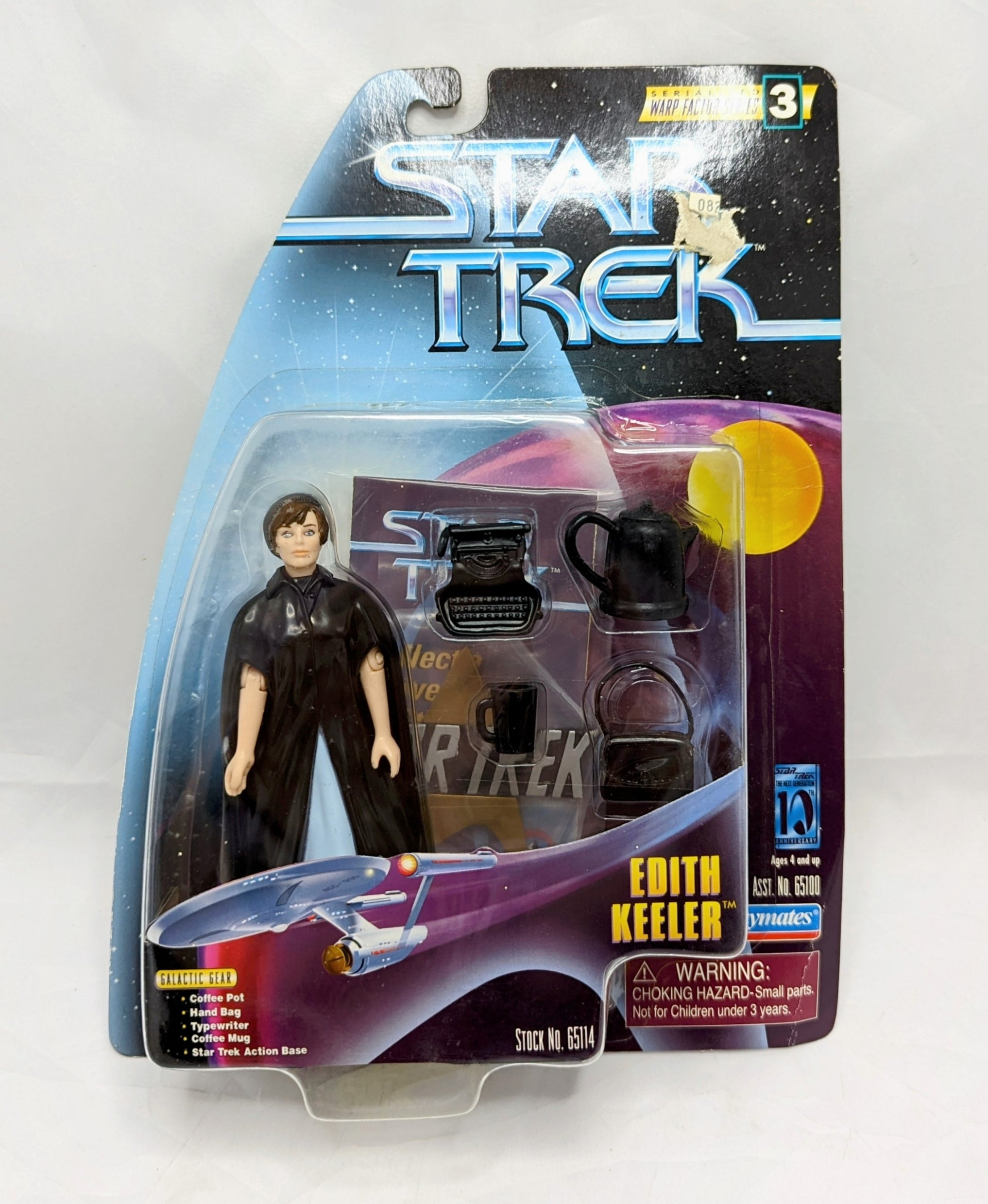 1997 Playmates Star Trek Warp Factor Series 3 Edith Keeler Action Figure