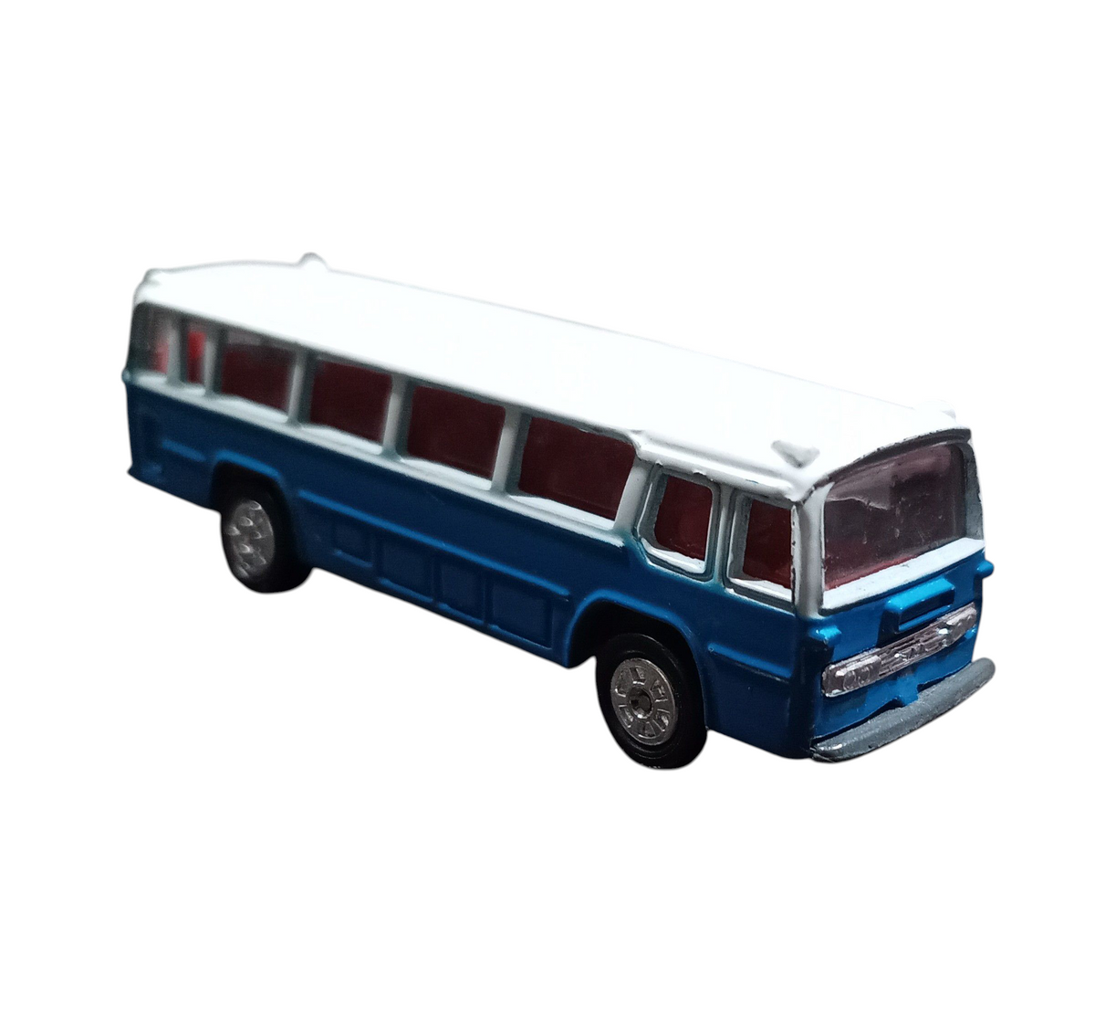 Vintage 1974 Tomy Tomica Japan #41 Blue Mitsubishi Fuso Bus 1/156 Diecast