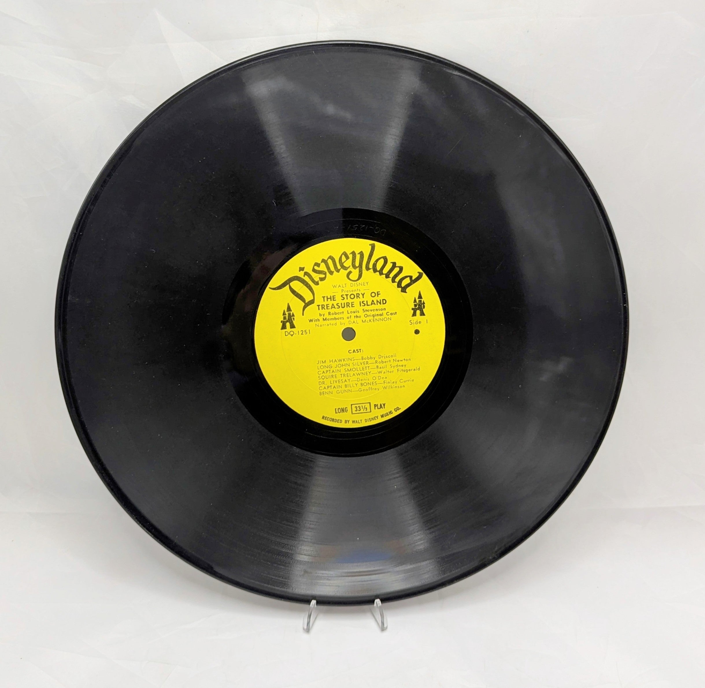 1964 Walt Disney Presents The Story Treasure Island Vinyl Record DQ-1251 image 3