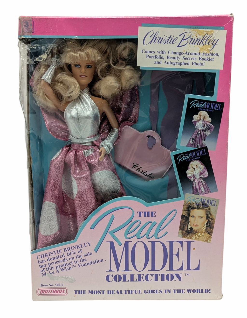 1989 Matchbox The Real Model Collection Christie Brinkley Doll