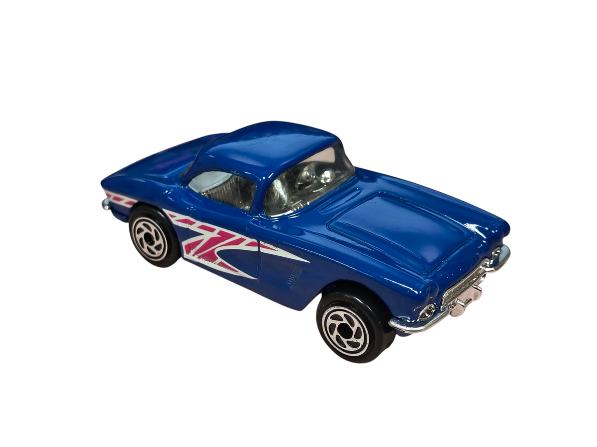 1995 Matchbox '62 Chevrolet Corvette 1-75 Series #32 Blue 1:58 image 2