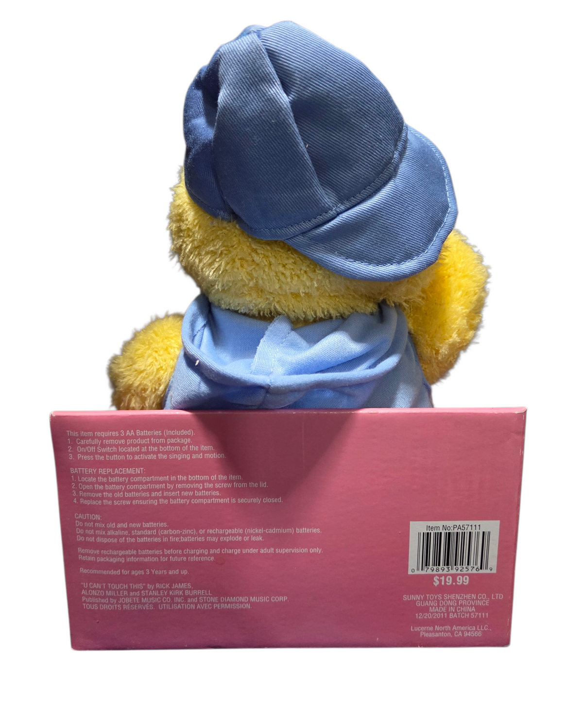 Sunny Toys Fresh Decor Easter Hip Hop Chick Musical Animated Plush Chicken image 2