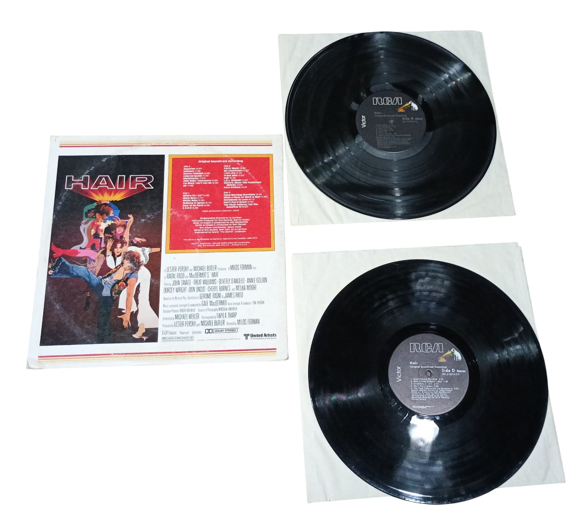 1979 RCA Hair Soundtrack by Galt MacDermot CBL2-3274 Gatefold 2LP Record image 2
